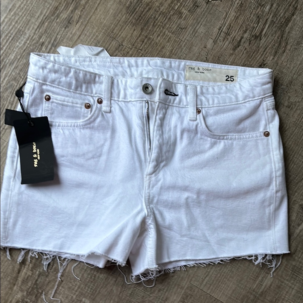 rag & bone nwt white jeans shorts